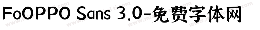 FoOPPO Sans 3.0字体转换